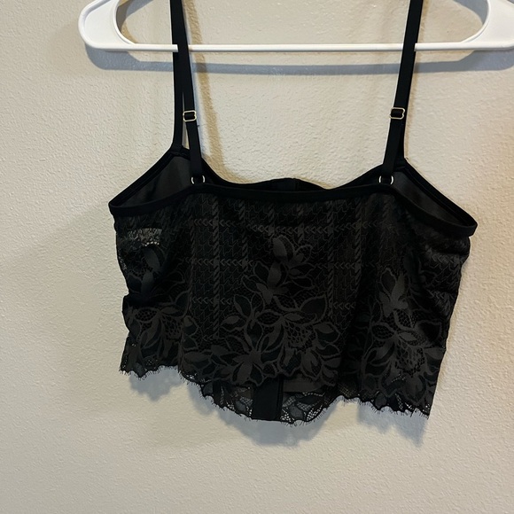 Aerie Black Lace corset Bra with Adjustable Straps - Picture 4 of 7
